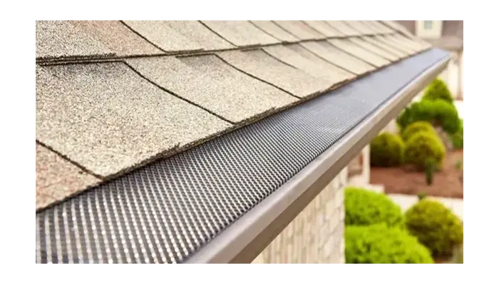 After photo of a gutter brightening service
